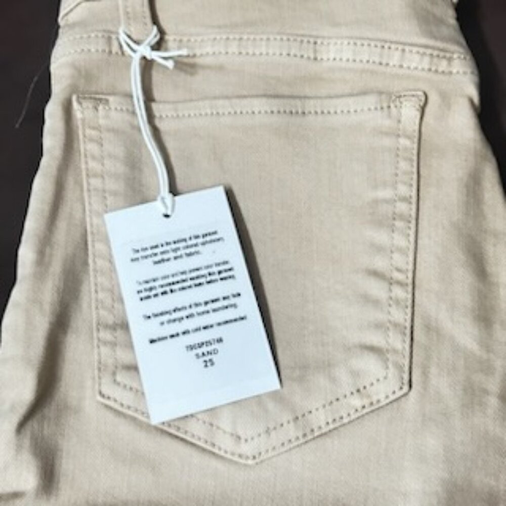 NWT High Rise Flawless Butt Lift Skinny Ankle Sand Fitted Stretchy Jeans - Picture 12 of 12